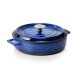 LAVA Bräter Lava rund, Ø 29 cm, blau, Gusseisen emailliert, Casseroles round Serie