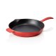 LAVA Pfanne Lava Ø 28,5 cm, rot, Gusseisen emailliert, Frying pans handle Serie