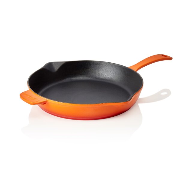 LAVA Pfanne Lava Ø 28,5 cm, orange, Gusseisen emailliert, Frying pans handle Serie