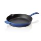 LAVA Pfanne Lava Ø 28,5 cm, blau, Gusseisen emailliert, Frying pans handle Serie