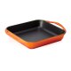 LAVA Pfanne Lava 27 x 27 x 5 cm, orange, Gusseisen emailliert, Frying pans square Serie