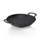 LAVA Wok Lava Ø 38 cm, schwarz, Gusseisen emailliert