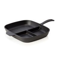 LAVA Grillpfanne Lava mit 3-fach Unterteilung, 33 x 26 x...