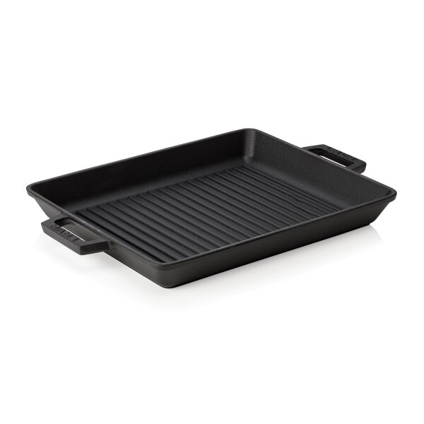 LAVA Grillpfanne Lava 32 x 26 x 4 cm, schwarz, Gusseisen emailliert