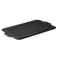 LAVA Wendegrillplatte Lava 44 x 26 x 1,5 cm, schwarz,...