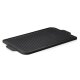 LAVA Wendegrillplatte Lava 44 x 26 x 1,5 cm, schwarz, Gusseisen emailliert