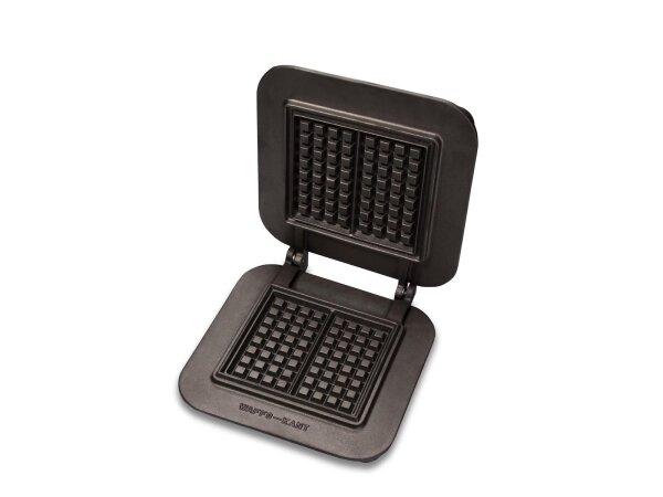 Neumärker Backplatte Kant Waffel Neumärker für Backsystem I & II, 2 Waffeln á 15,3 x 8 x 1,9 cm, Gusseisen, Baking system Serie