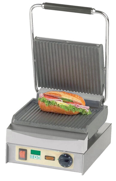 Neumärker Kontaktgrill Panini Master Neumärker 29 x 40 x 23/59 cm, Edelstahl/Gusseisen