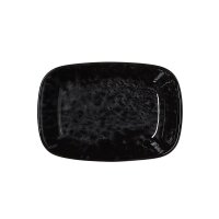 WAS Schale 12 x 8 x 2,5 cm, schwarz, Porzellan, 6...