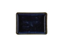 WAS Teller flach, eckig, 18 x 13 x 2 cm, blau, Porzellan,...