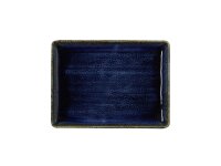 WAS Teller flach, eckig, 23 x 17 x 2 cm, blau, Porzellan,...