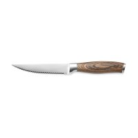 WAS Steakmesser mit Holzgriff, 11,5 cm, Edelstahl, 12...