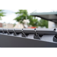 »Mirador 3x3 Classic« Lamellendach Pergola Pavillon, anthrazit, Aluminium