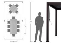 »Mirador 3x6 Classic« Lamellendach Pergola Pavillon anthrazit