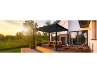 »Mirador 3x4 Deluxe« Lamellendach Pergola Pavillon anthrazit