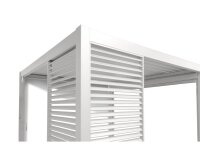 Seitenwandpaneel Mirador 113x236,3cm weiß für 3,6m Pergola Classic und Deluxe