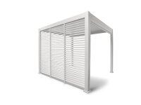 Seitenwandpaneel Mirador 113x236,3cm weiß für 3,6m Pergola Classic und Deluxe