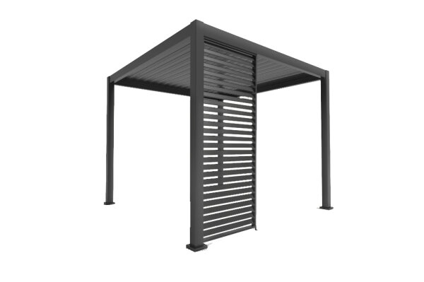 Seitenwandpaneel Mirador 123x236,3cm anthrazit für 4m Pergola Classic und Deluxe