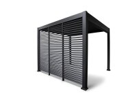 Seitenwandpaneel Mirador 123x236,3cm anthrazit für 4m Pergola Classic und Deluxe