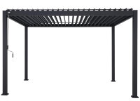 »Mirador 3x3,6 Basic« Lamellendach Pergola Pavillon anthrazit