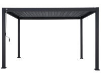 »Mirador 3x3,6 Basic« Lamellendach Pergola Pavillon anthrazit