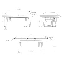 Gartentisch »Ontario« Aluminium, ausziehbar, 200-260x100x77cm von bellavista - Home&Garden