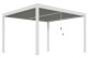 Deluxe 3,6x4m Aluminium Lamellendach Pergola Pavillon weiß