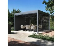 Sonnen-, Sicht-, und Windschutzrollo für 3,6m Pergola Classic & Deluxe anthrazit