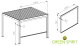 Sonnenrollo für 3m »Mirador« Pergola Classic & Deluxe weiß