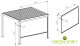 Sonnenrollo für 4m »Mirador« Pergola Classic & Deluxe weiß