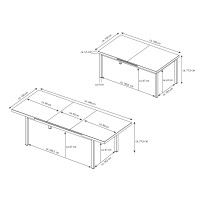 Gartenmöbel Set »Boston 1« 6x Hochlehner Stapelstühle, Ausziehtisch von bellavista - Home&Garden