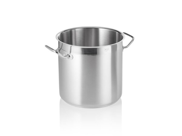 WAS Suppentopf Ø 21,5 cm, 10 Liter, Chromnickelstahl 18/10, Cookware 21 Serie