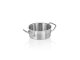 WAS Bratentopf Ø 14 cm, 1,5 Liter, Chromnickelstahl 18/10, Cookware 21 Serie