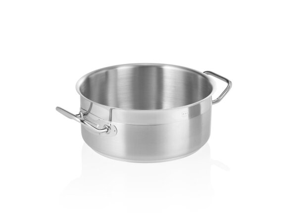 WAS Bratentopf Ø 25 cm, 7 Liter, Chromnickelstahl 18/10, Cookware 21 Serie