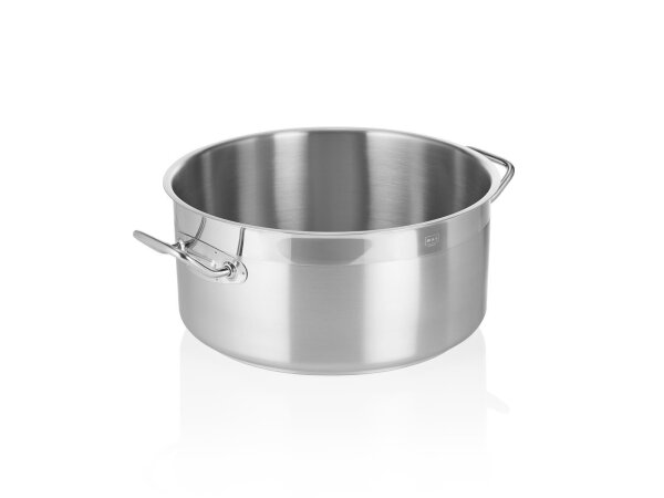 WAS Bratentopf Ø 28 cm, 12 Liter, Chromnickelstahl 18/10, Cookware 21 Serie