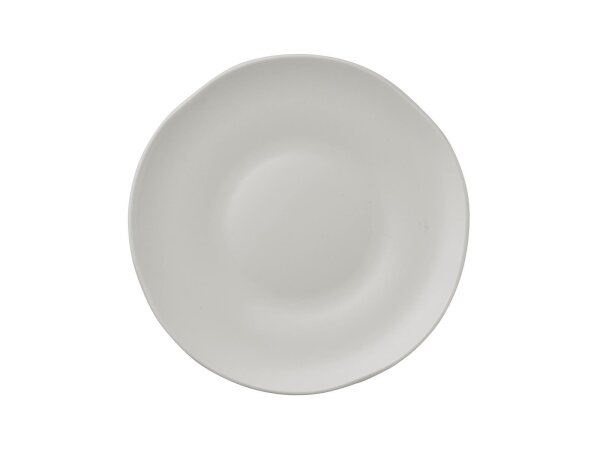 WAS Teller flach Ø 22,5 cm, grau, Porzellan, 6 Stück, Kayla Cream Serie