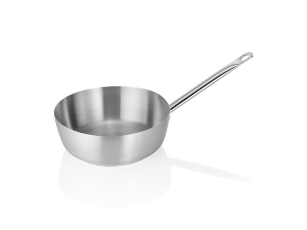 WAS Schneeschlagkessel mit bordiertem Rand, Ø 17,5 cm, Chromnickelstahl 18/10, Cookware 21 Serie