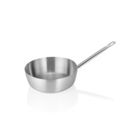 WAS Schneeschlagkessel mit bordiertem Rand, Ø17,5 cm, Chromnickelstahl 18/10, Cookware 21 Serie