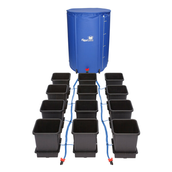 Autopot 12 Pot Komplettsystem, mit 225 L Flexi-Tank, 16 mm Schlauch